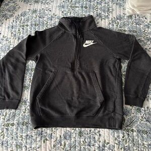 Nike Men's Gray Zip-Up Sweater